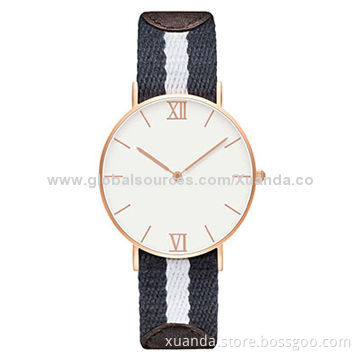 Cotton cloth strap, 316L steel case, watch, manufacturer